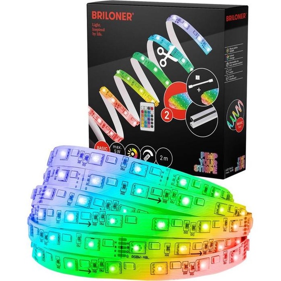 Pimp Your Stripe Starterset LED Strip 2m, RGB+W, télécommande