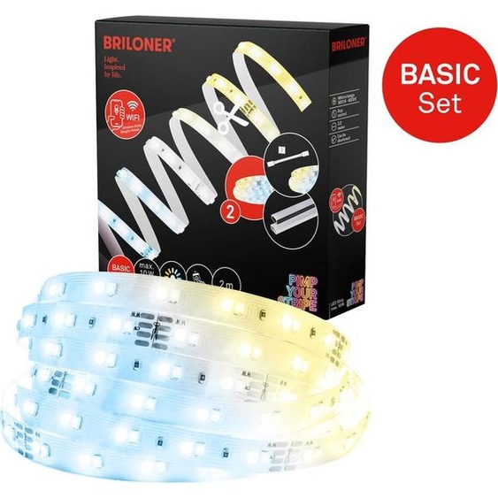 Pimp Your Stripe Starterset LED Strip 2m, WiFi, CCT,vocale