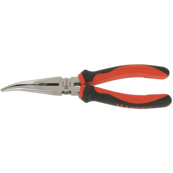 Pince à bec demi-rond coudé 200 mm HANGER 231005