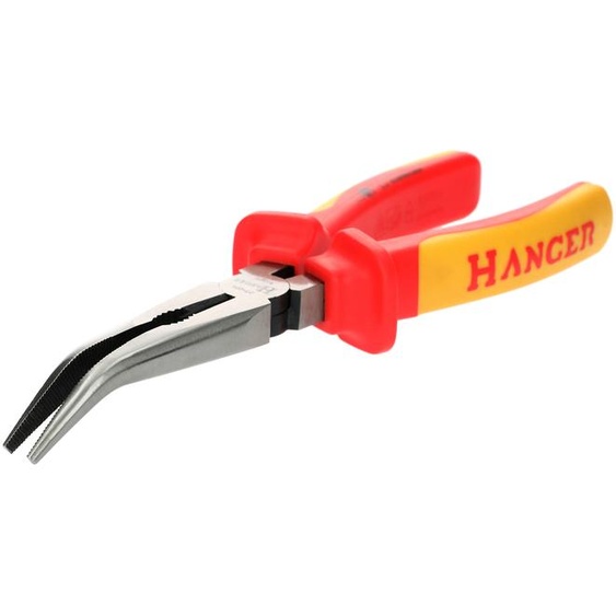 Pince à bec demi-rond coudés à 40° isolée 1000V 200mm - HANGER - 231025