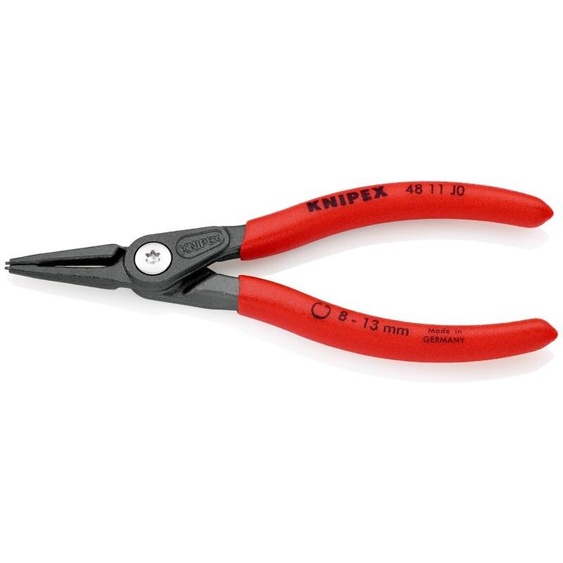 Pince à circlips de précision Knipex DIN5256C L140mm Ø 8,0-13,0mm Taille atramentée - 48 11 J0 SB