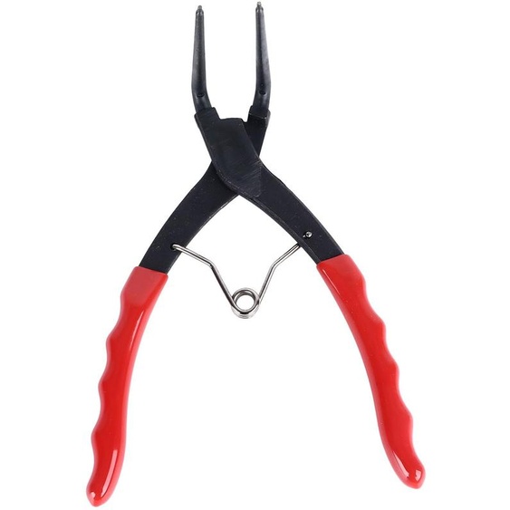 Pince à circlips, robuste, à mâchoires intérieures courbées, longueur de 90 degrés, en acier au carbone de 7 pouces, à ressort