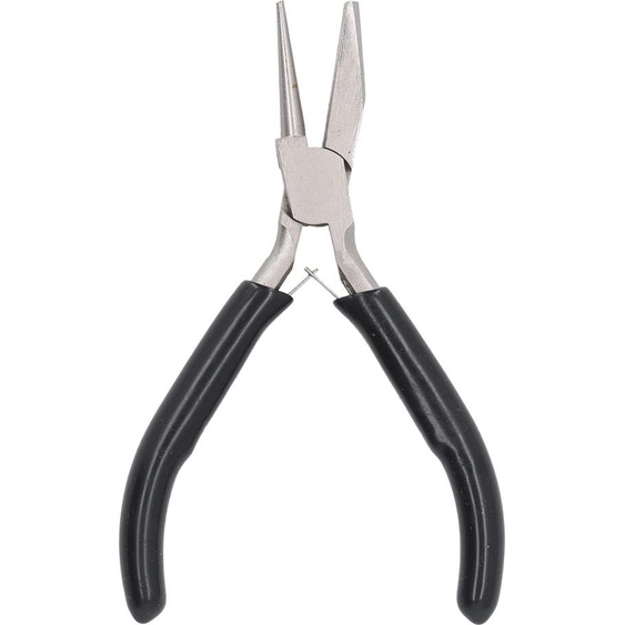 Pince à enrouler le fil de 5 pouces, pince ronde semi-concave, outil denroulement en acier au carbone pour la fabrication de bijoux