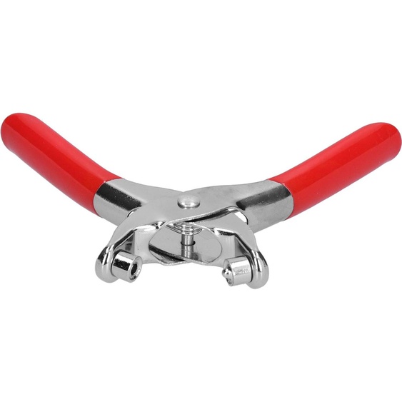 Pince à oeillets Plastique Chromé Manche 6in Rouge avec 100Pcs Rivets