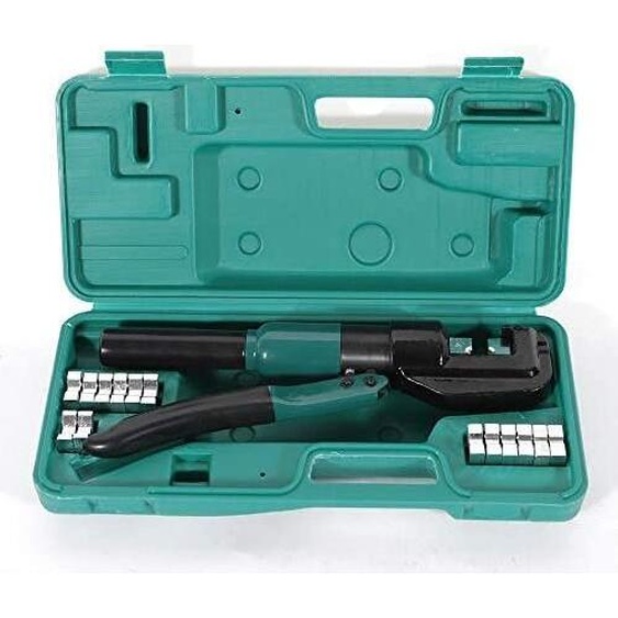 Pince à sertir pour cosses Pince à sertir hydraulique Pince hydraulique 4-70 mm² Outil de sertissage Kit Force de sertissage pour cuivre