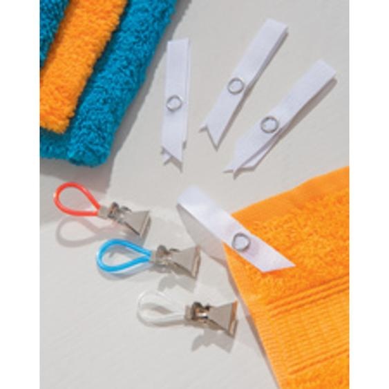 Pince accroche torchon, blanc