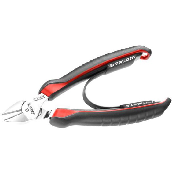 Pince coupante diagonale fine gainée PVC 160mm - FACOM - 391A.16CPE