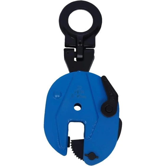 Pince de levage pour tôles de 2 tonnes - Pince de serrage verticale - Pince pour tôles de 0 à 25 mm - Attache de levage pour tôles dacier - Bleue