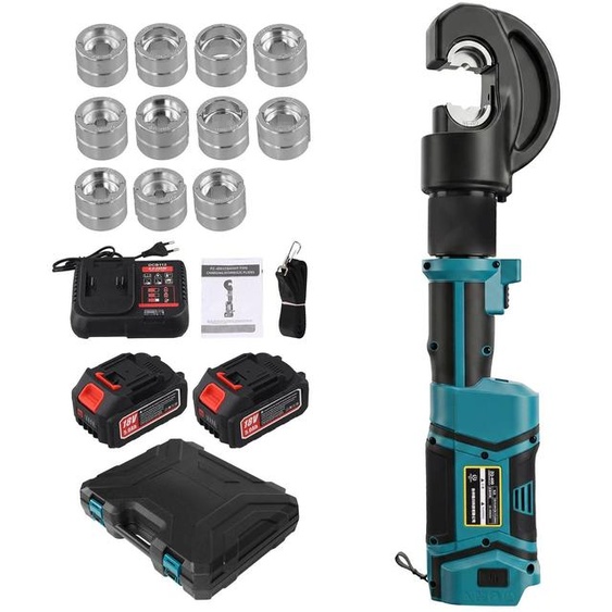 Pince hydraulique électrique - PZ400 Pince à cosses sans fil - 18V, batterie lithium-ion Pour câbles/tubes en cuivre de 16 à 400 mm² Fonctionnement sans fil Pour usage professionnel