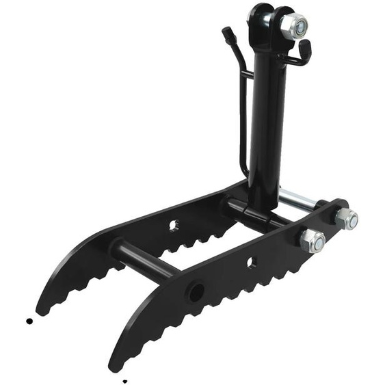 Pince hydraulique pour les doigts, en acier résistant, compatible avec les excavatrices de 0,8T à 1,5T, de couleur noire