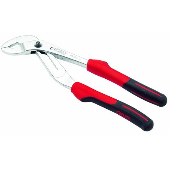 Pince multiprise bi-matière à bouton poussoir 250mm - SAM OUTILLAGE - 201-25