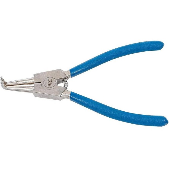 Pince pour Circlips Coudée 175 mm - Circlips Extérieurs - Précision et Maniabilité, Acier, Zones Difficiles - D-Work