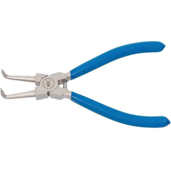 Pince pour Circlips Coudée 175 mm - Circlips Intérieurs - Précision et Maniabilité, Acier, Zones Difficiles - D-Work