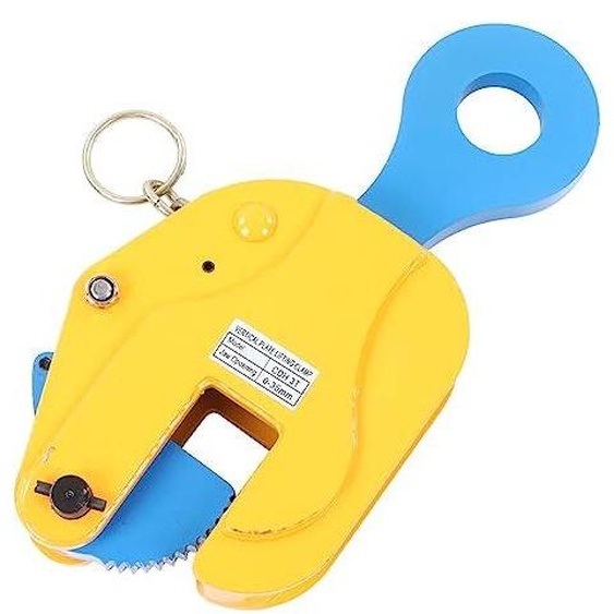 Pince verticale pour plaques, capacité de 3 tonnes, ouverture des mors de 0 à 35 mm, acier allié