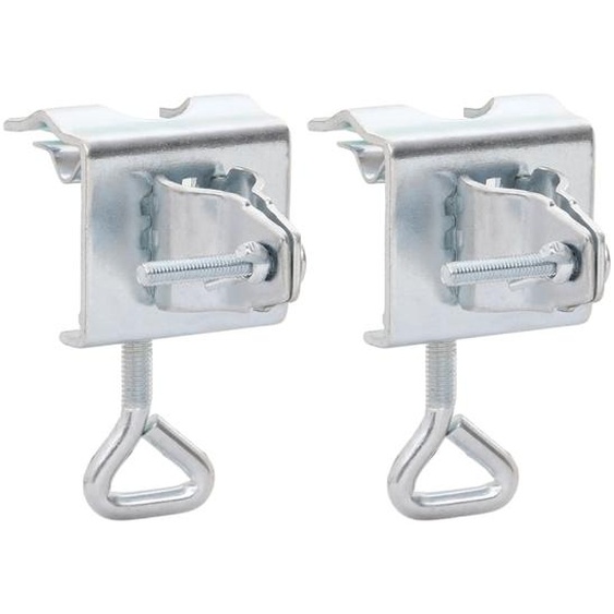 Pinces à parasol pour balcon 2 pcs 32 mm acier