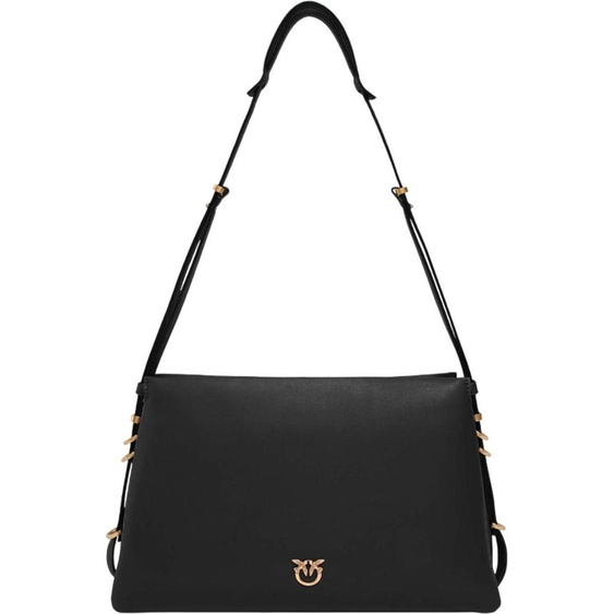PINKO sac à épaule bandoulière Triplet Black - Antique Gold noir