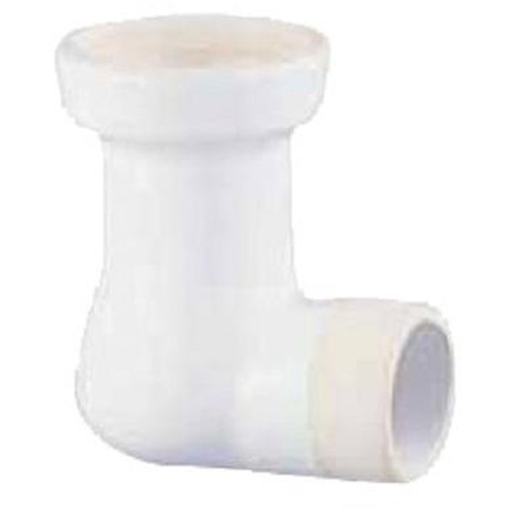 Pipe coudée porcelaine D75 pour cuvette WC ASPIRAMBO - PORCHER - P282001