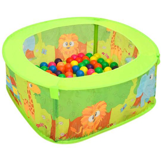 Piscine à balles avec 300 balles pour enfants 75x75x32 cm