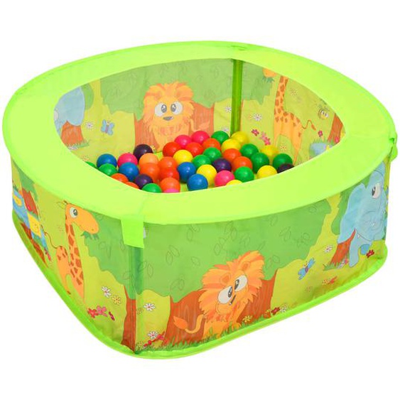 Piscine à balles avec 50 balles pour enfants 75x75x32 cm