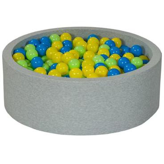 Piscine à balles jaune, bleu, vert 450 balles