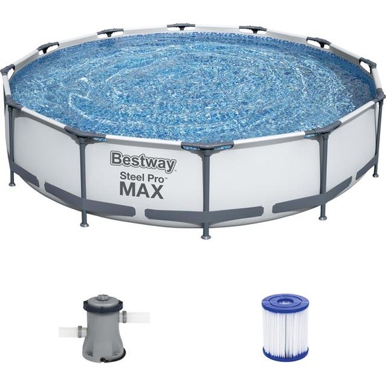 Piscine à cadre métallique ronde 56416