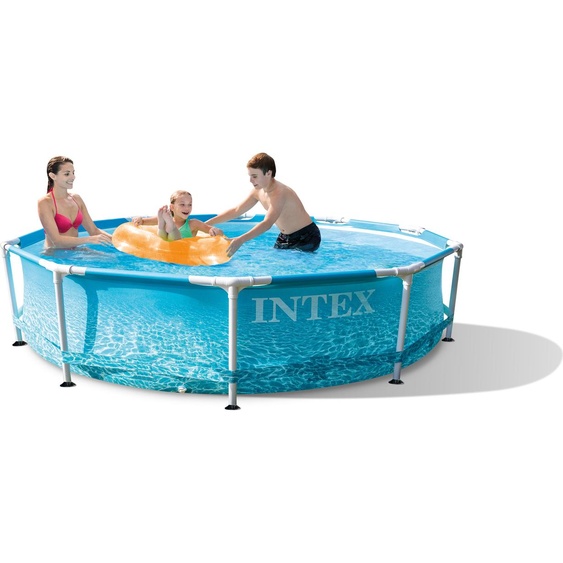 Intex 28208 Beachside Metal Frame piscine hors sol ronde 305x76cm