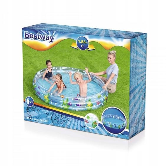 Piscine BESTWAY 3 chambres 183x33cm 51005 B51005 68002