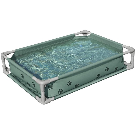 Piscine Bestway® My First Frame pour animaux de compagnie, modèle 2-en-1, 102 x 74 x 20 cm, de forme carrée