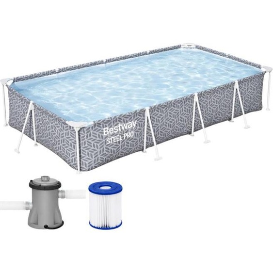 Piscine Bestway® Steel Pro Set, 3.66m x 2.01m x 66cm, pompe, filtration