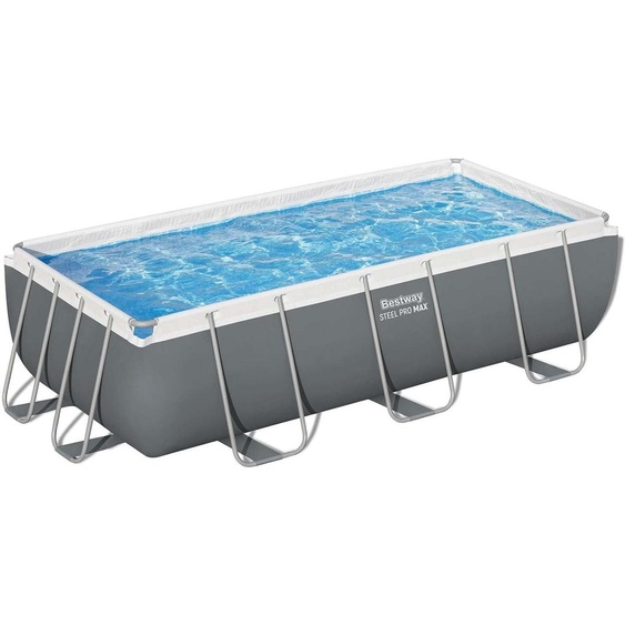 Piscine de jardin à structure 404 x 201 x 100 cm 11 en 1 Bestway 56441