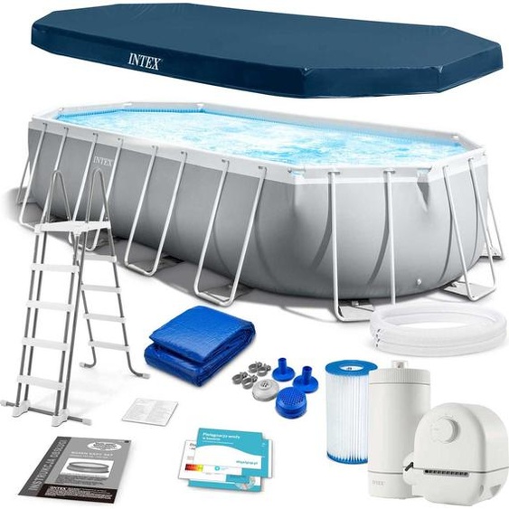 Piscine de jardin tubulaire 610 x 305 cm 6 en 1 INTEX 26798