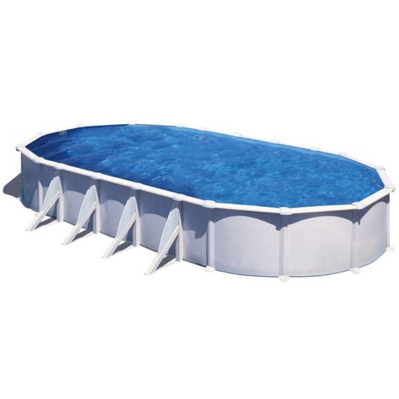 Piscine Gre acier ovale Atlantis - 1000 x 550 x H 132 cm (Filtre à sable)