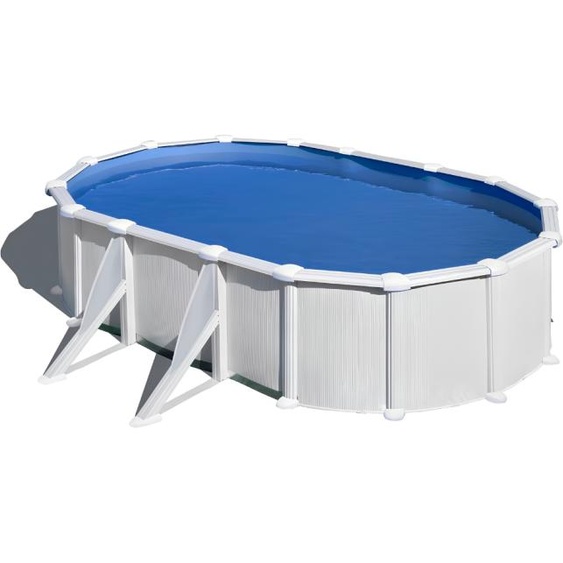 Piscine Gre acier ovale Atlantis - 500 x 300 x H 132 cm (Filtre à sable)