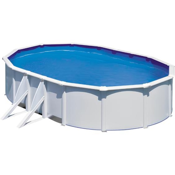 Piscine Gre acier ovale Fidji - 610 x 375 x H 120 cm (Filtre à sable)