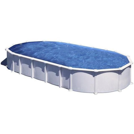 Piscine Gre acier ovale Haiti - 920 x 505 x H 132 cm (Filtre à sable)