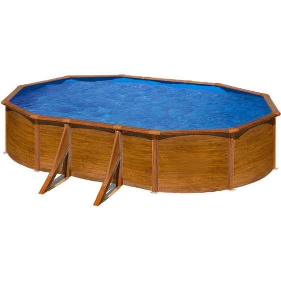 Piscine Gre acier ovale Pacific - 500 x 300 x H 122 cm (Filtre à sable)