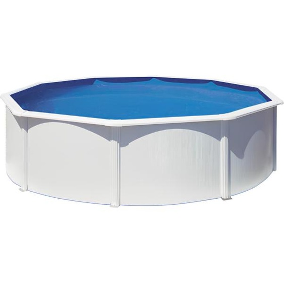 Piscine Gre acier ronde Bora Bora Ø 370 x H 122 cm (Filtre à cartouche)