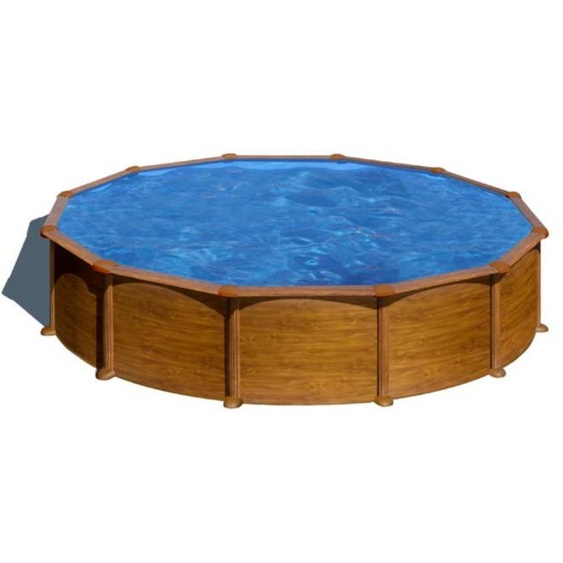 Piscine Gre acier ronde Mauritius - Ø 570 x H 132 cm (Filtre à sable)