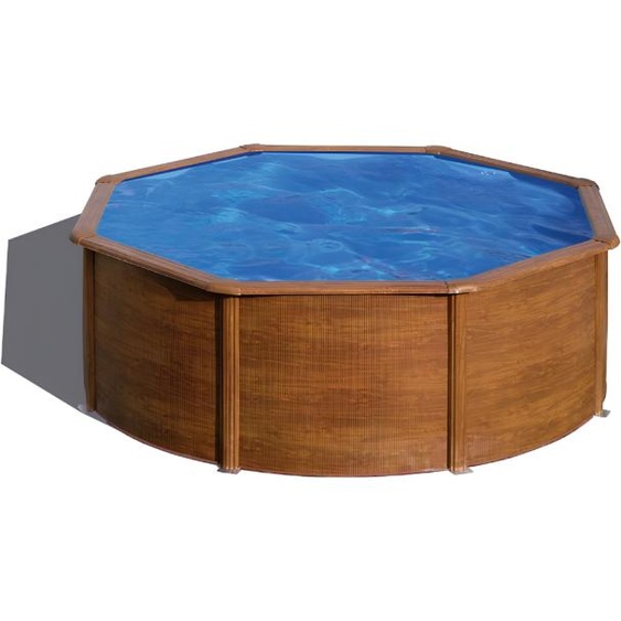 Piscine Gre acier ronde Pacific - Ø 370 x H 122 cm (Filtre à sable)