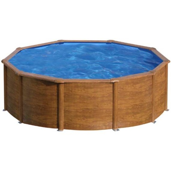 Piscine Gre acier ronde Pacific - Ø 480 x H 122 cm (Filtre à sable)
