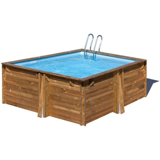 Piscine Gre bois Carra 3 - 305 x 305 x H 119 cm (Filtre à sable)
