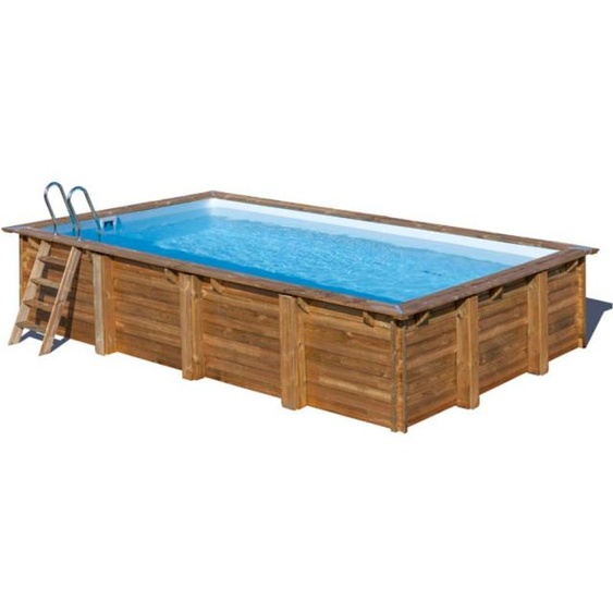 Piscine Gre bois Evora - 620 x 420 x H 133 cm