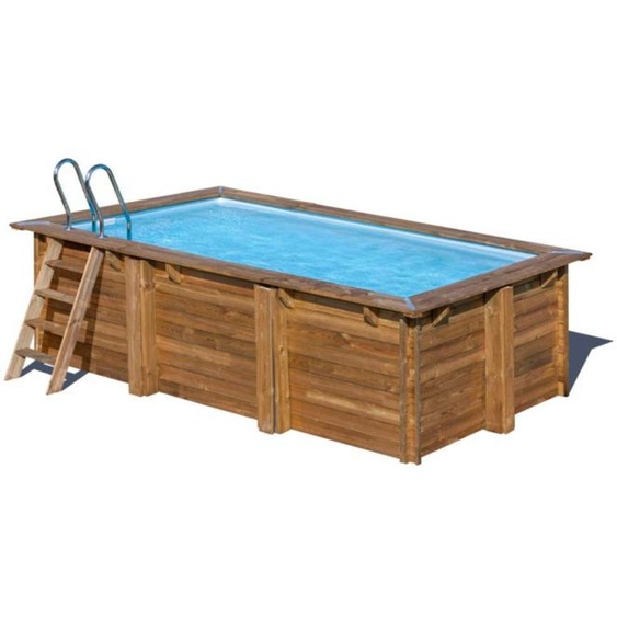 Piscine Gre bois Marbella 2 - 420 x 270 x H 117 cm (Filtre à sable)