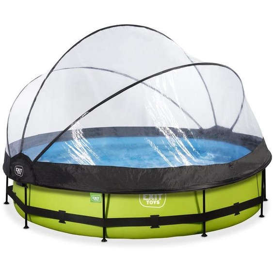 Piscine hors-sol - Cadre rond - ø 360 x 76 cm - Avec pompe de filtration et couverture