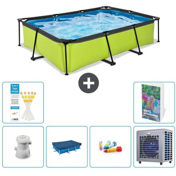 Piscine hors sol rectangulaire - 300 x 200 x 65 cm - 7 panneaux S187