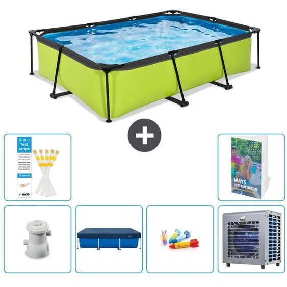 Piscine hors sol rectangulaire - 300 x 200 x 65 cm - 7 panneaux S338