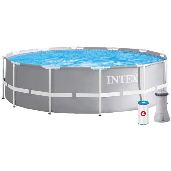 Piscine INTEX 26716GS Prism Frame avec pompe de filtration GS et échelle (366 x 99 cm)