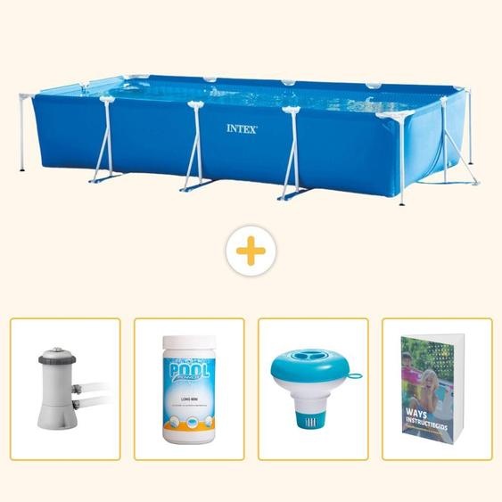 Piscine rectangulaire en structure – 450 x 220 x 84 cm – Composée de 5 parties – Modèle SCB120