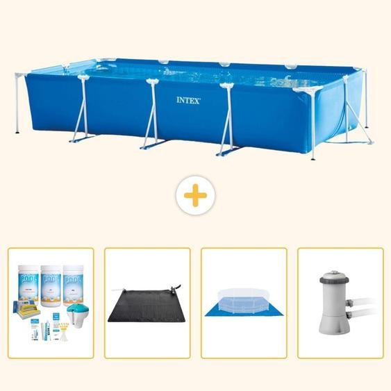 Piscine rectangulaire hors sol - 450x220x84 cm - Composée de 5 parties - Modèle S20846