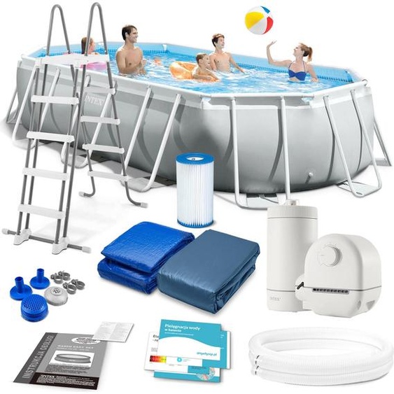 Piscine tubulaire 503 x 274 x 122 cm 12 en 1 INTEX 26796